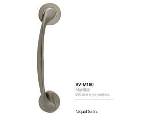 MANILLON C/ROSETA NIQUEL SATINADO