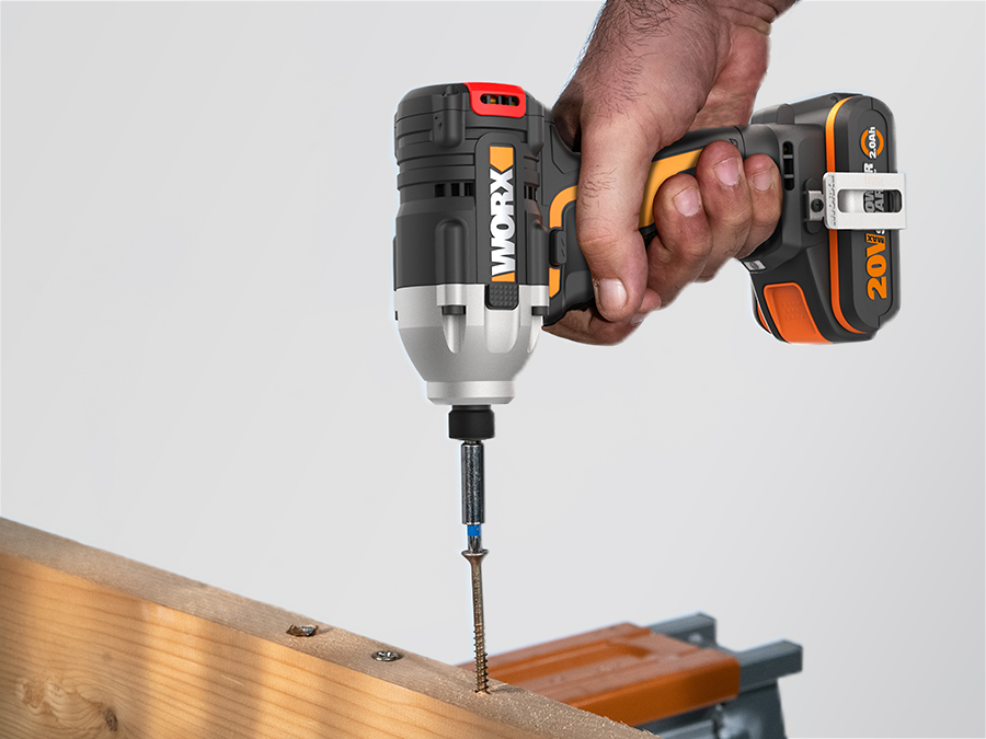 Worx WX261 - Atornillador Impacto Brushless 20V 2.0Ah (2 bat)