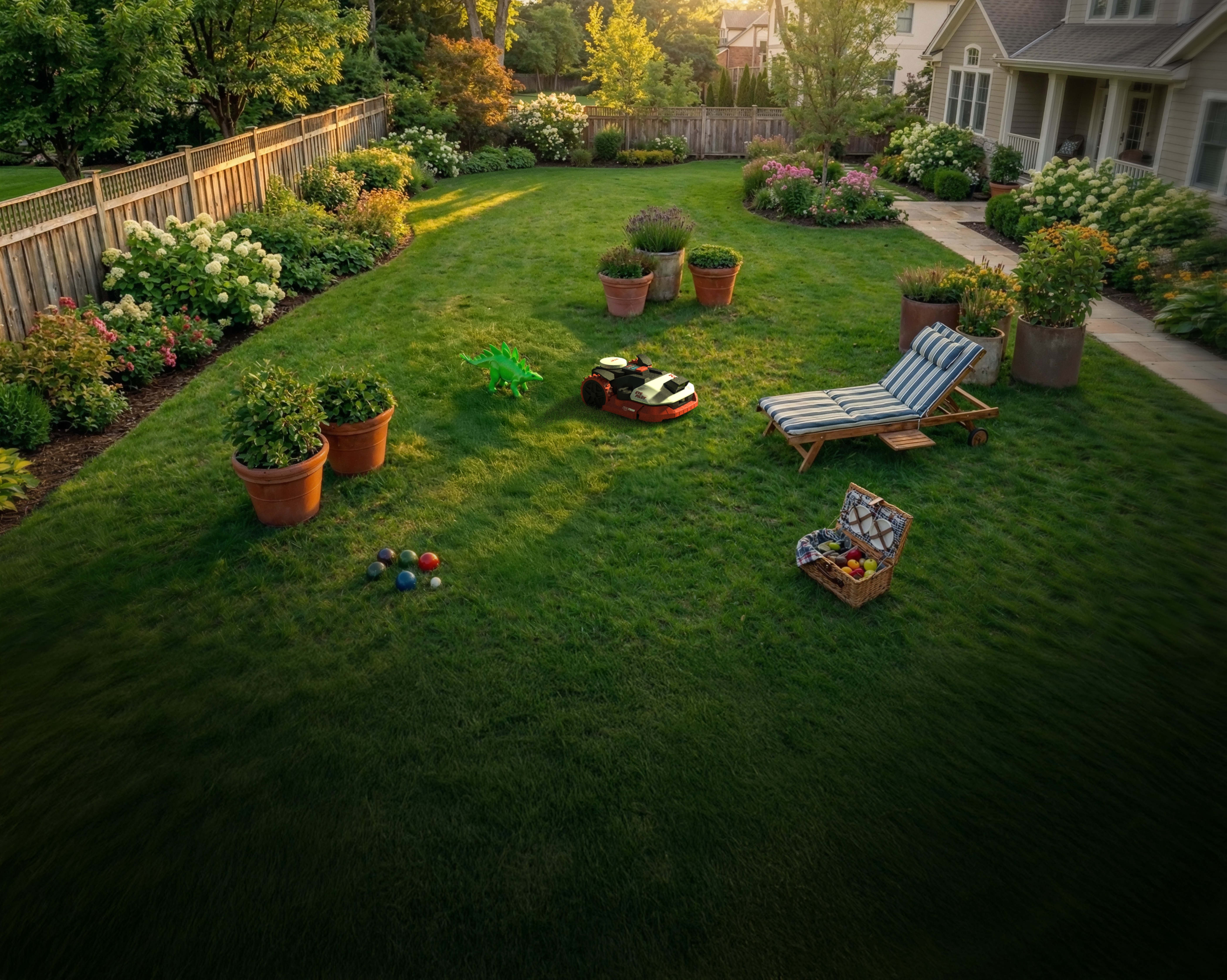 Kress EyePilot® RTKⁿ 700 m² AI robotic lawn mower with Mono VSLAM camera, ZeroTrim