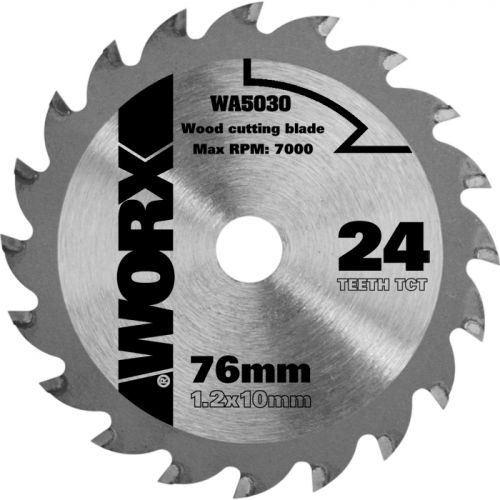 Worx WA5030 - Disco de corte madera Ø76mm 24T WX424