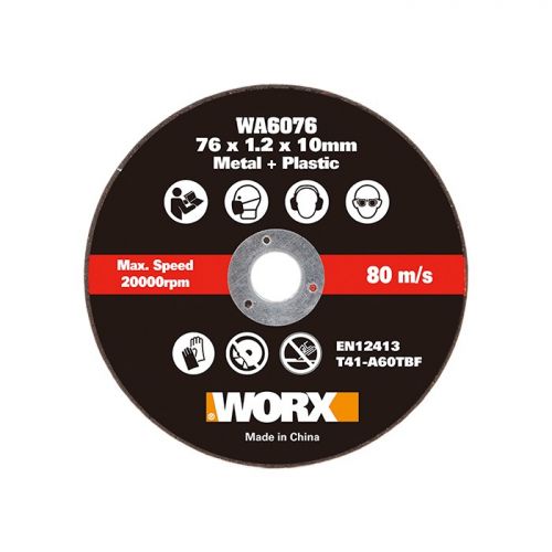 Worx WA6076.3 - 3 Discos de corte metal 76mm...