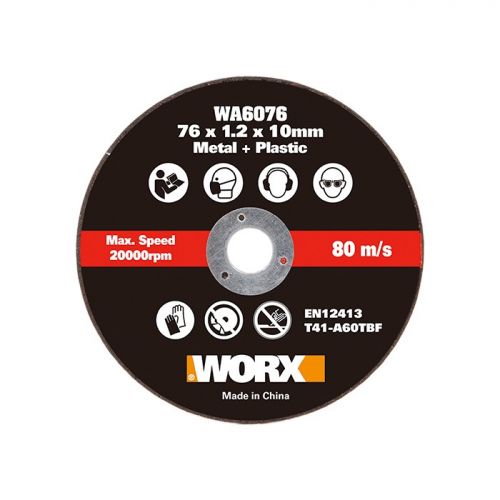 Worx WA6076.3 - 3 Discos de corte metal 76mm WX801/WX801.9