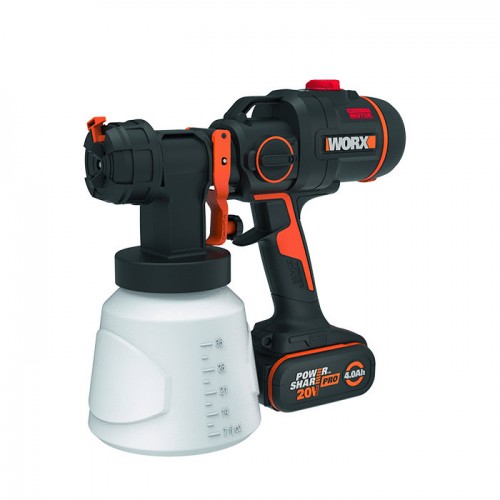 Worx WX020 - Pistola de pintura 20V (1bat 4.0Ah)