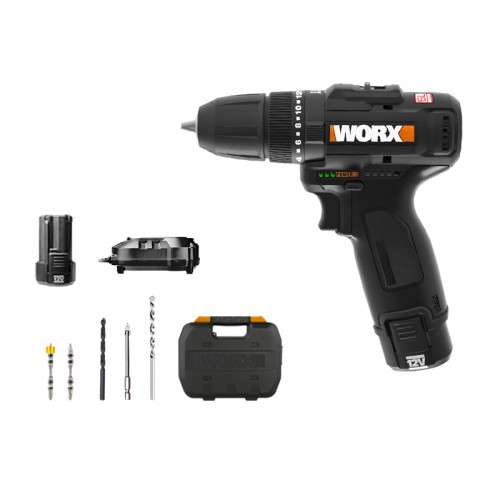 Worx WX121 - Taladro percutor 12V (2bat 2,0Ah)