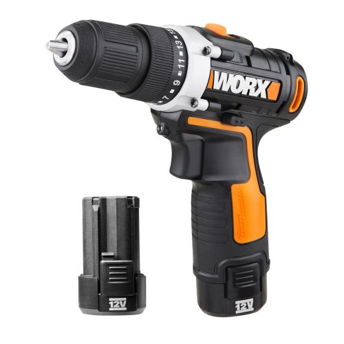 Worx WX128.3 - Taladro Atornillador 12V 2.0Ah (2 bat)