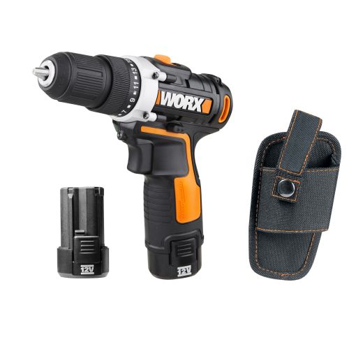 Worx WX128.3 - Taladro Atornillador 12V 2.0Ah (2 bat)