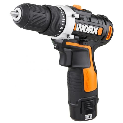 Worx WX128.3 - Taladro Atornillador 12V 2.0Ah (2 bat)