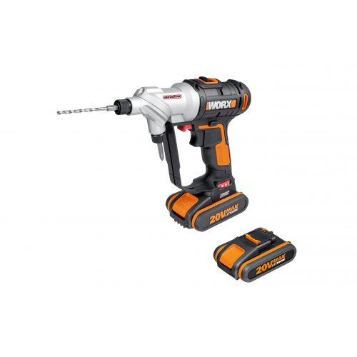 Worx WX176.3 - Taladro Atornillador doble cabezal Switchdriver 20V 2.0Ah (2 bat)