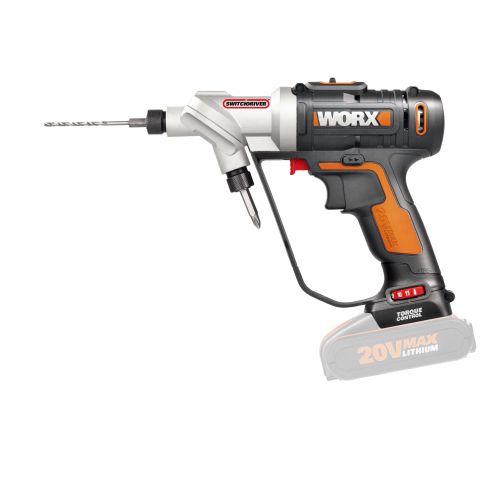 Worx WX176.9 - Atornillador Taladro doble cabezal Switchdriver 20V (S/bat)