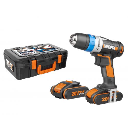 Worx WX178.1 - Taladro Atornillador Ai Drill 20V 2.0Ah (2 bat)