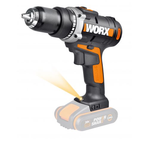 Worx WX183.9 - Taladro Atornillador 20V (S/bat)