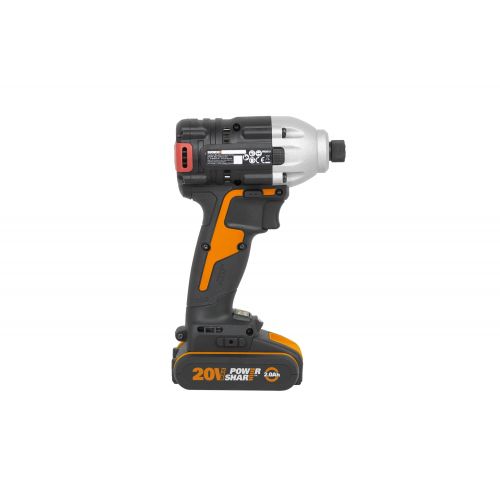 Worx WX261 - Atornillador Impacto Brushless 20V 2.0Ah (2 bat)