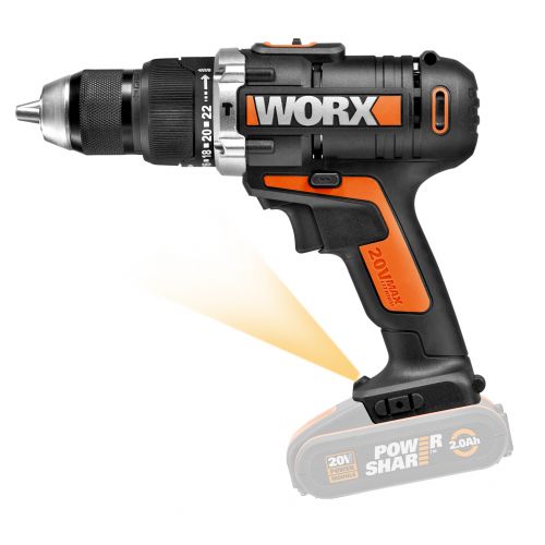 Worx WX372.9 - Taladro percutor 20V (S/bat)