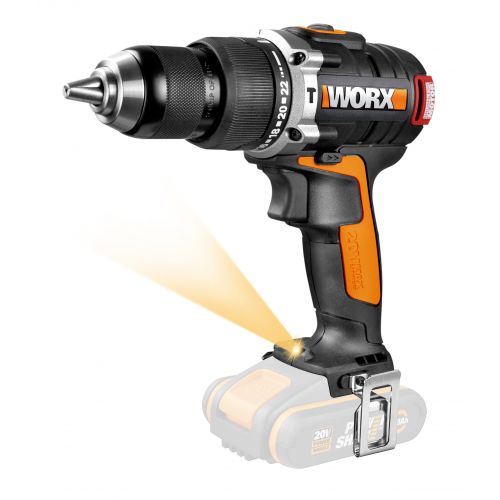 Worx WX373.9 - Taladro percutor Brushless 20V (S/bat)
