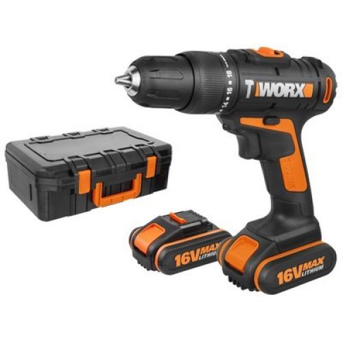 Worx WX385.1 - Taladro percutor 16V 2.0Ah (2 bat)