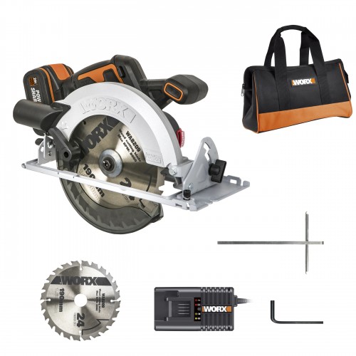 Worx WX520 - Sierra circular 185mm BL 20V (1bat 4.0Ah)