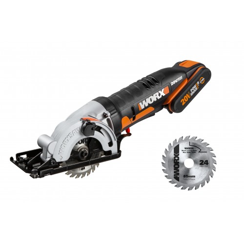 Worx WX527 - Sierra circular Worxsaw 20V (1bat 2.0Ah)