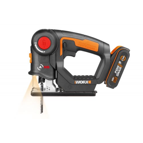 Worx WX550 - Sierra 2en1, sable/calar pendular 20V 2.0Ah (1bat)