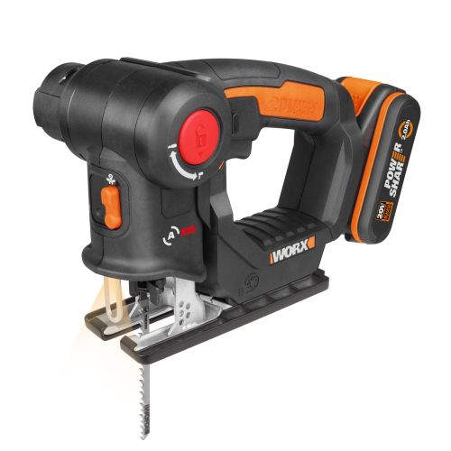 Worx WX550 - Sierra 2en1, sable/calar pendular 20V 2.0Ah (1bat)