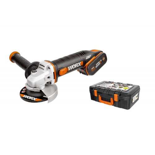 Worx WX800.2 - Amoladora 115mm 20V 6.0Ah (1 bat)