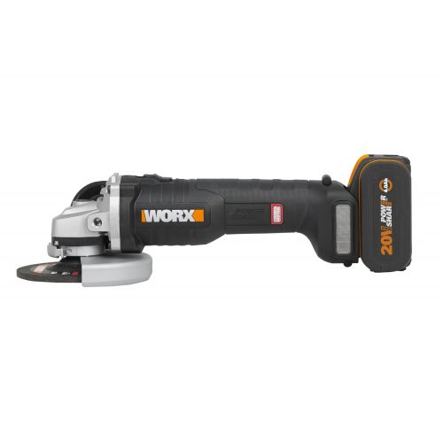 Worx WX812 - Amoladora Brushless 125mm 20V 4.0Ah (1 bat)