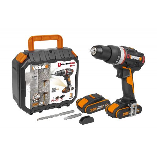 Worx WX-JCR - Taladro percutor Brushless...