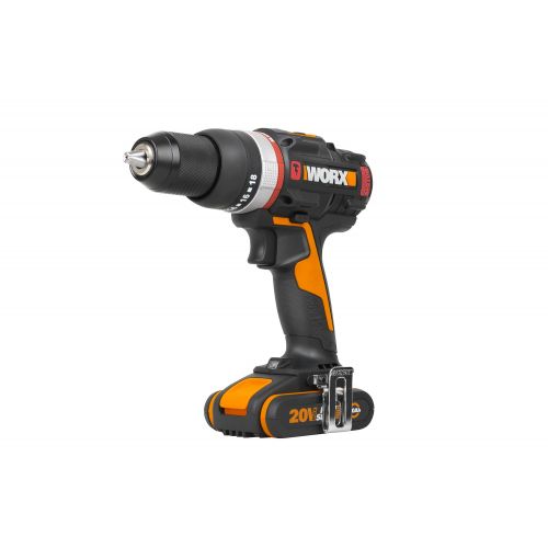 Worx WX-JCR - Taladro percutor Brushless Slammer Drill 20V 2.0Ah (2 bat)