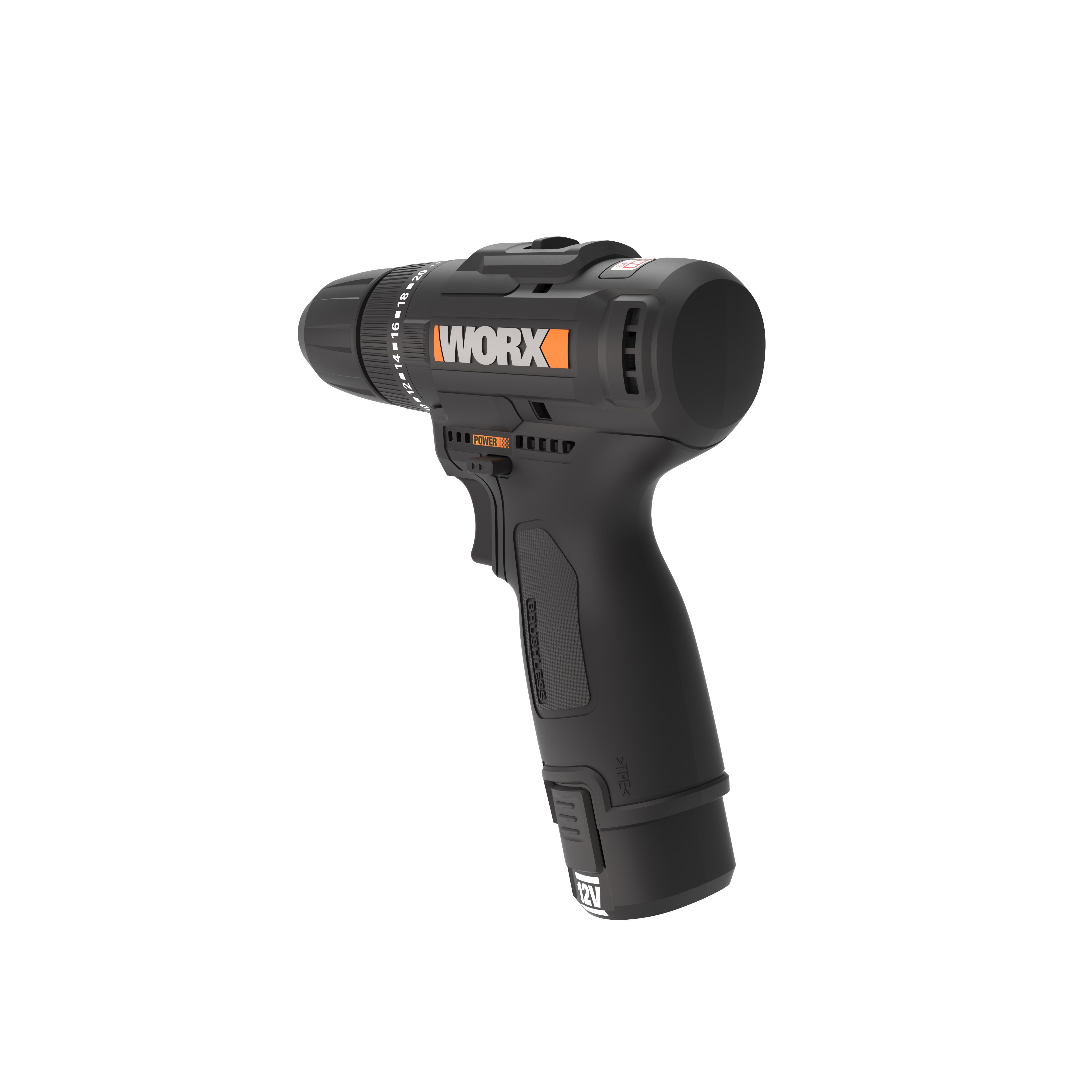 Worx WX121 - Taladro percutor 12V (2bat 2,0Ah)