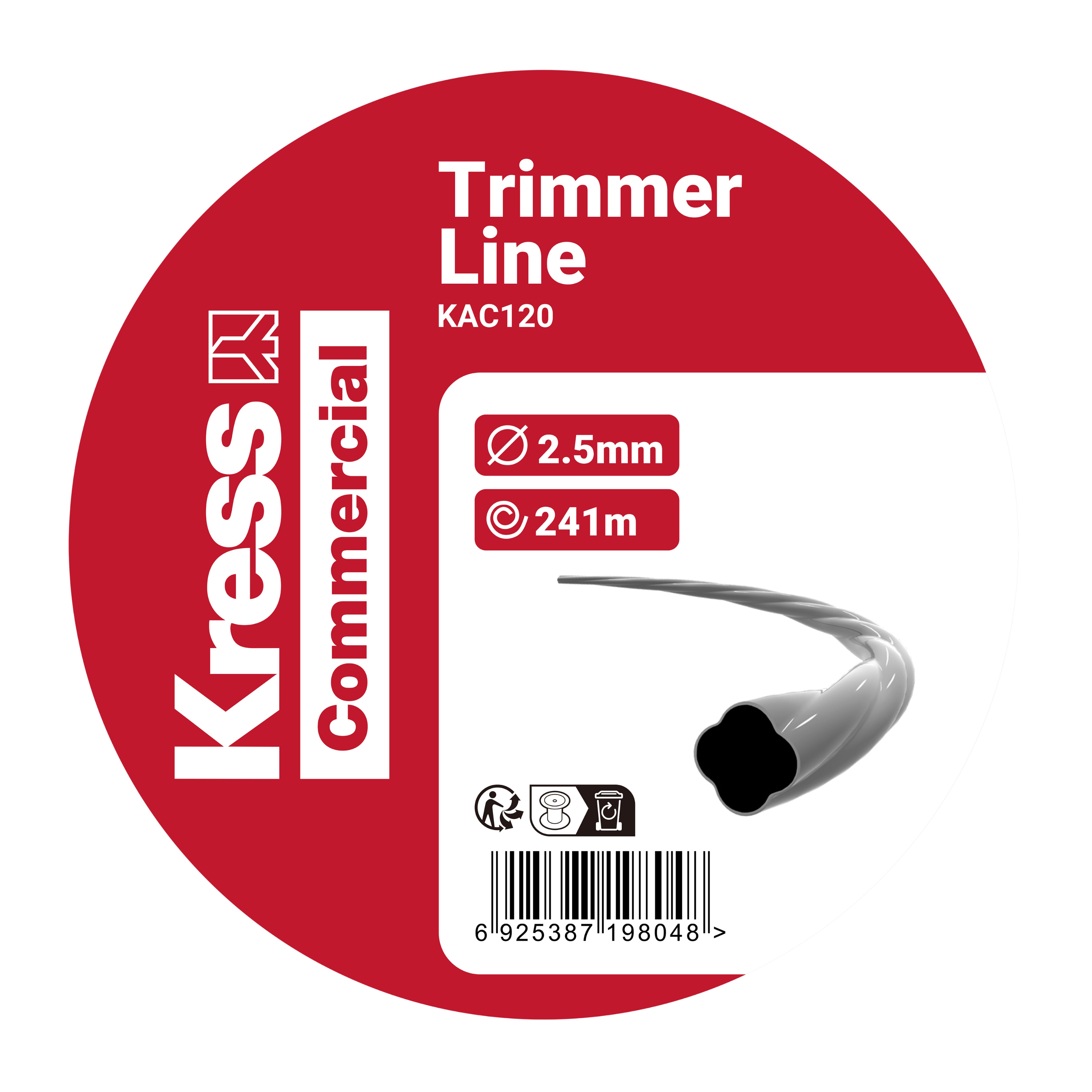 Hilo de corte 0,98”/2,5mm (aprox. 790’/241m)