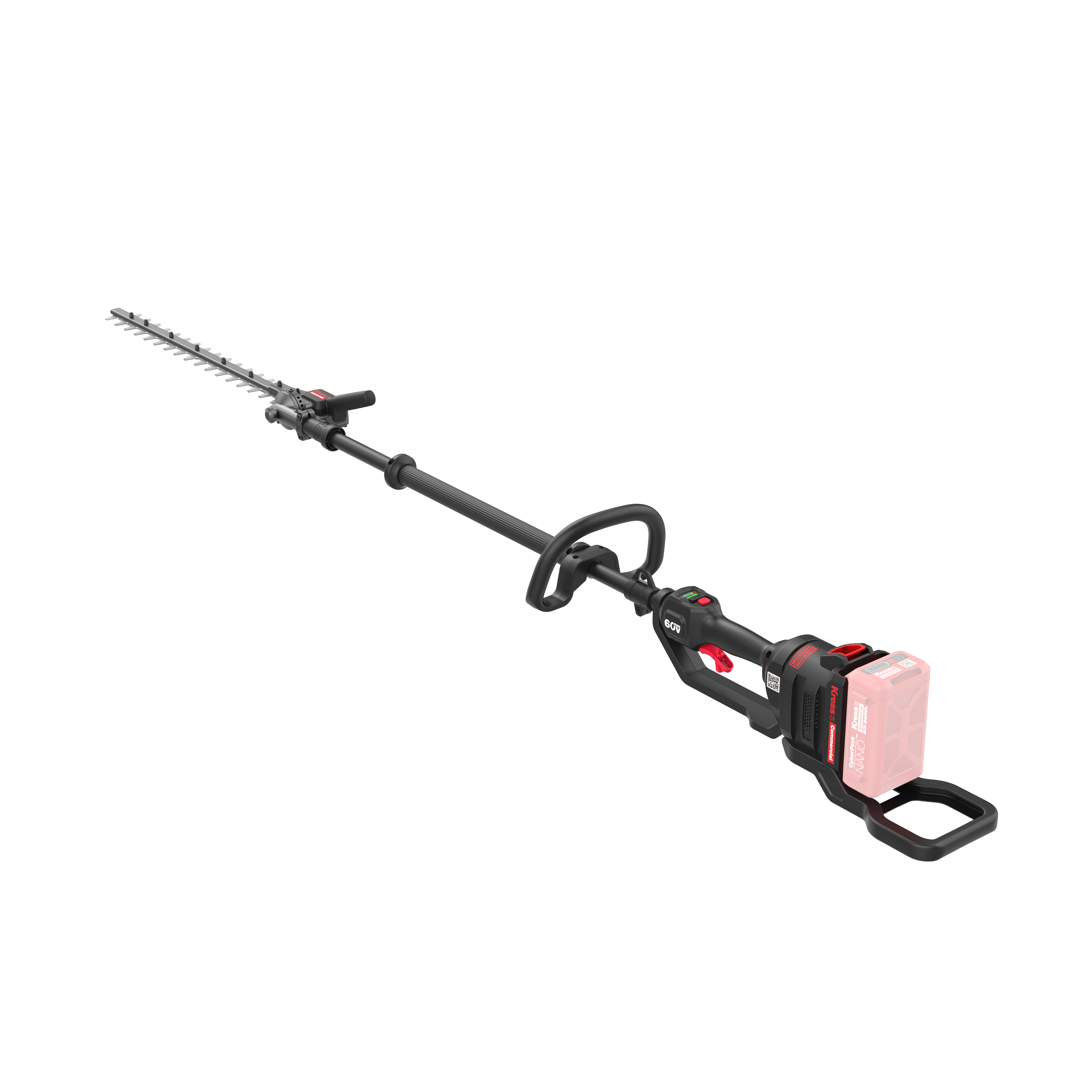 Cortasetos 55 cm con pértiga eje corto 145º (Sin batería, ni cargador)