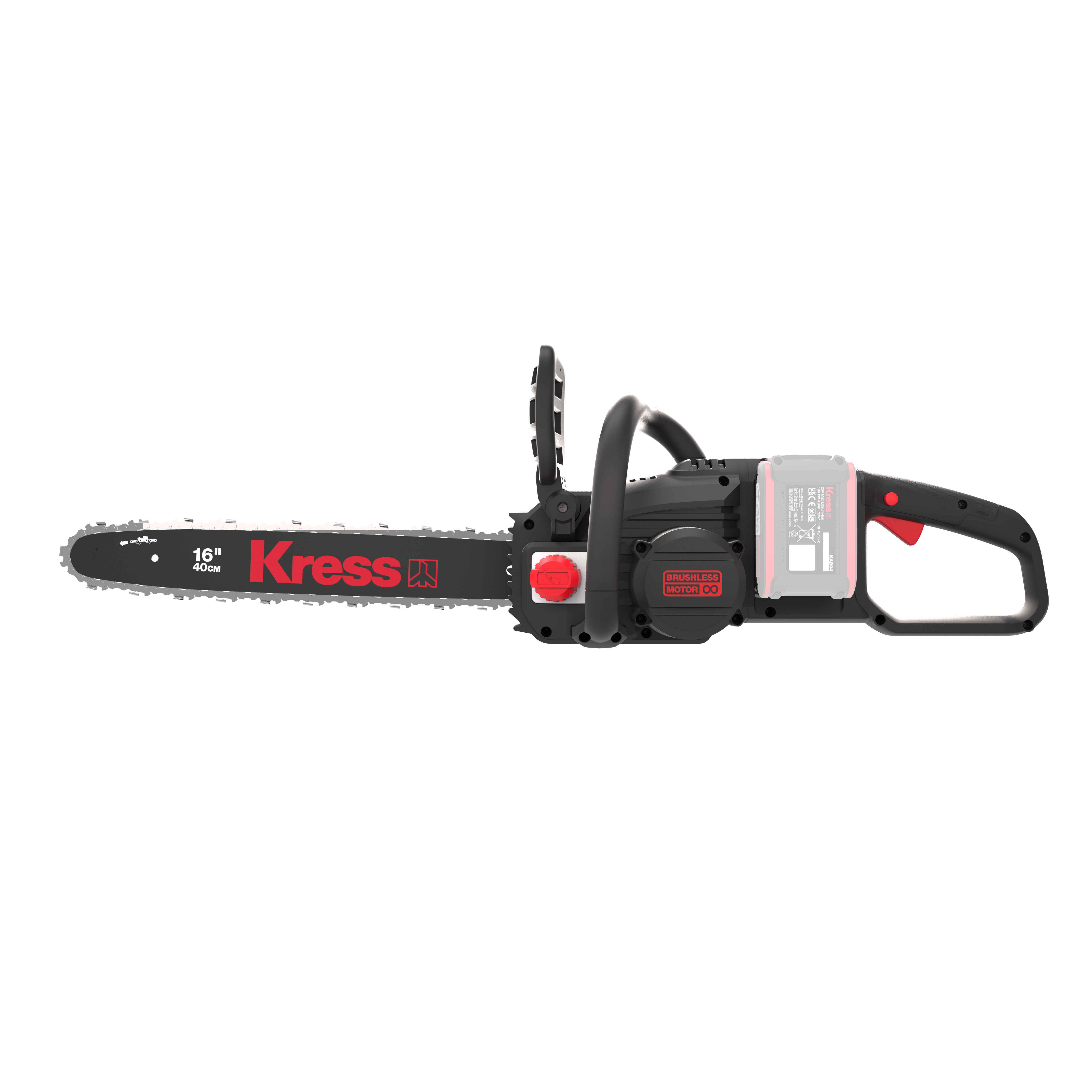 Motosierra 40cm, 18m/s (Sin batería, ni cargador)