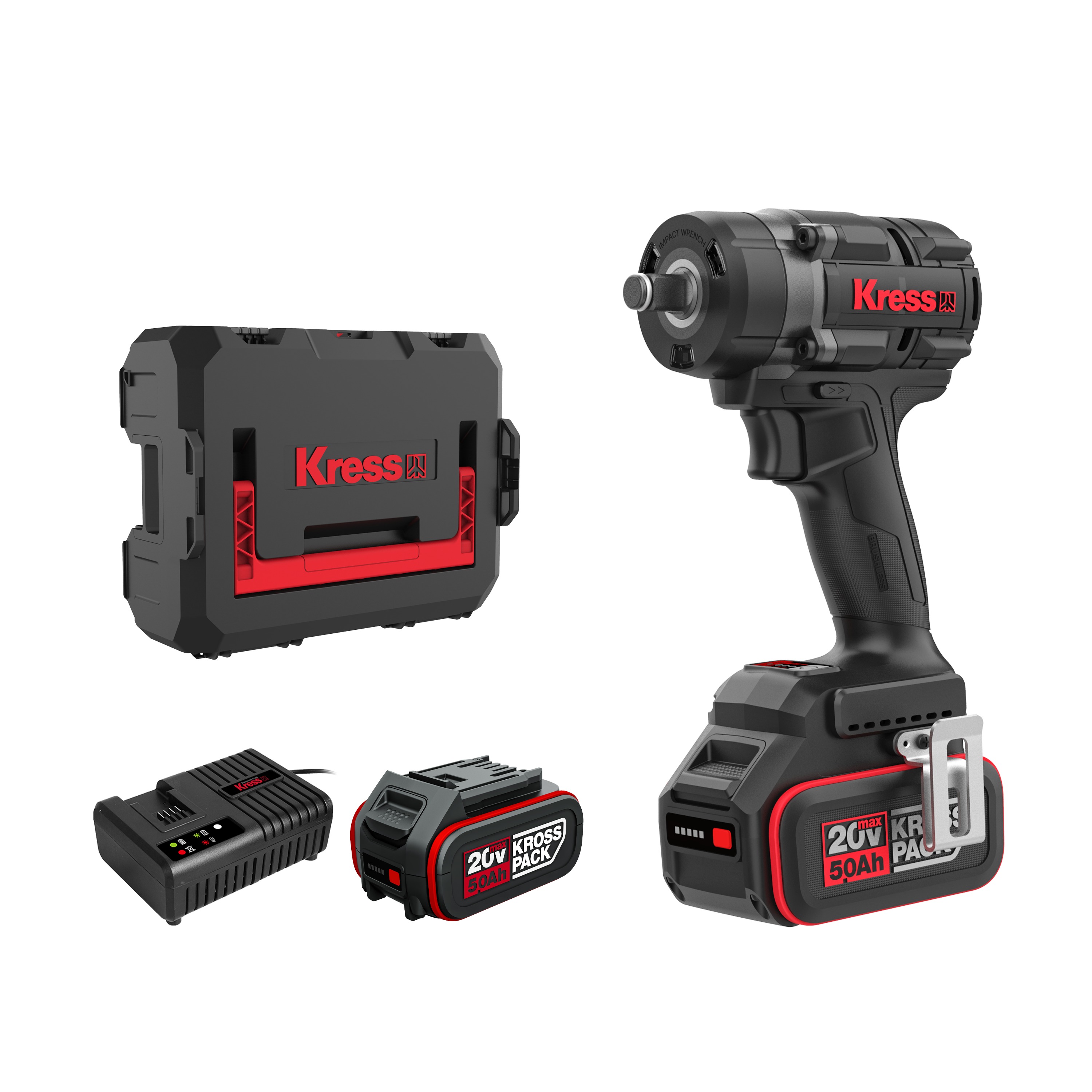 Llave de impacto 1/2” Brushless 20V 2bat 5Ah 700Nm