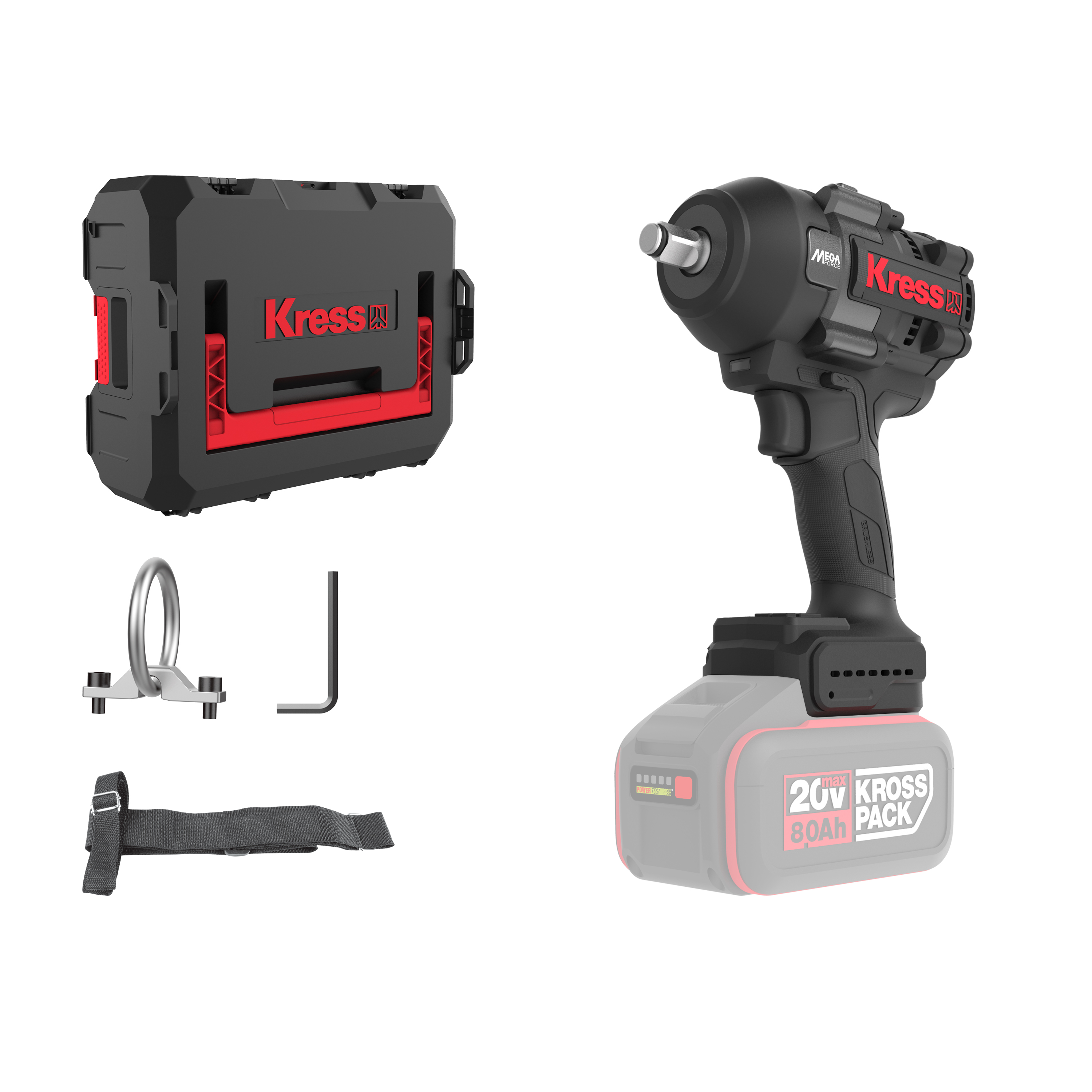 Llave de impacto 1/2” Brushless 20V S/bat 1200Nm