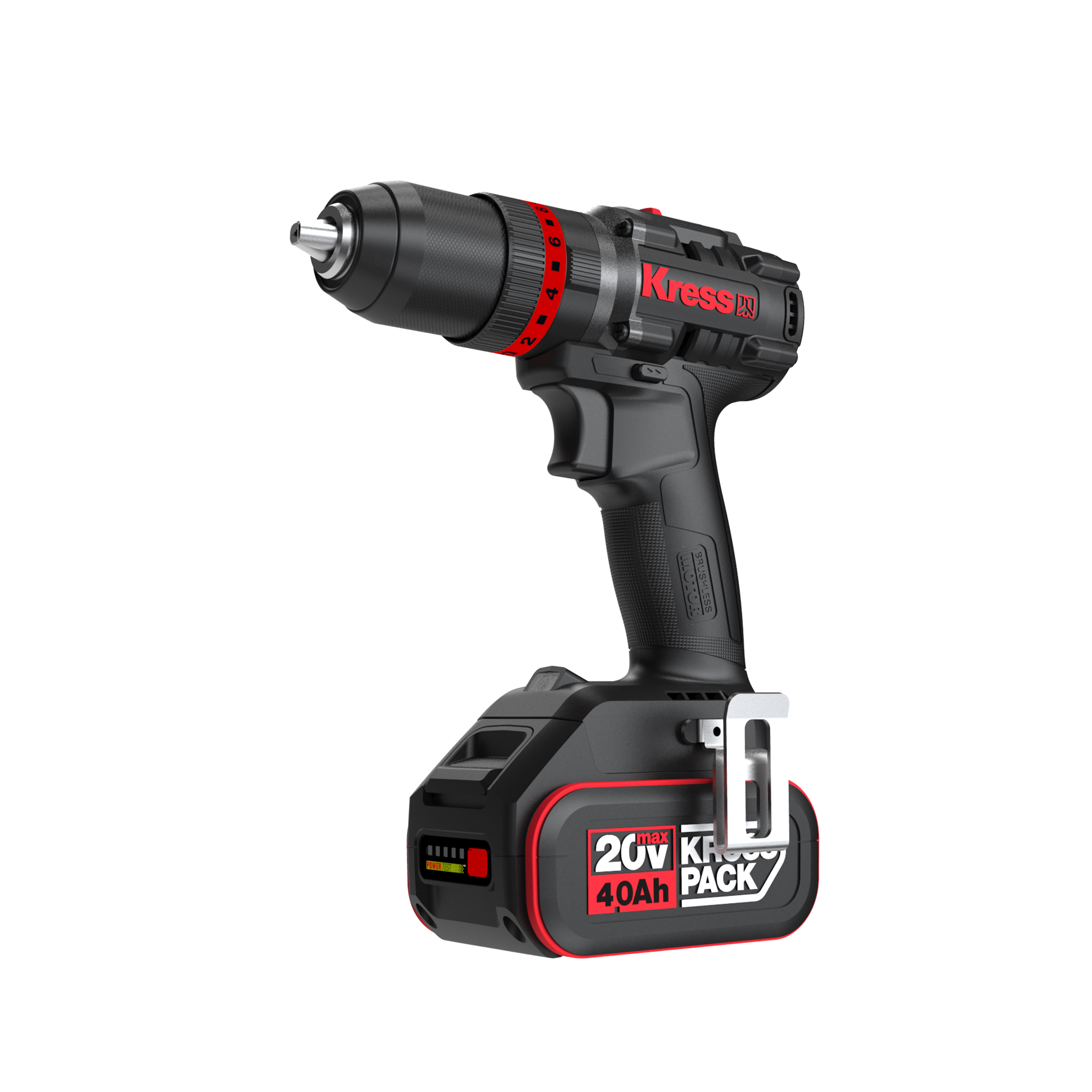Taladro Percutor Brushless 20V 2bat 4Ah 70Nm