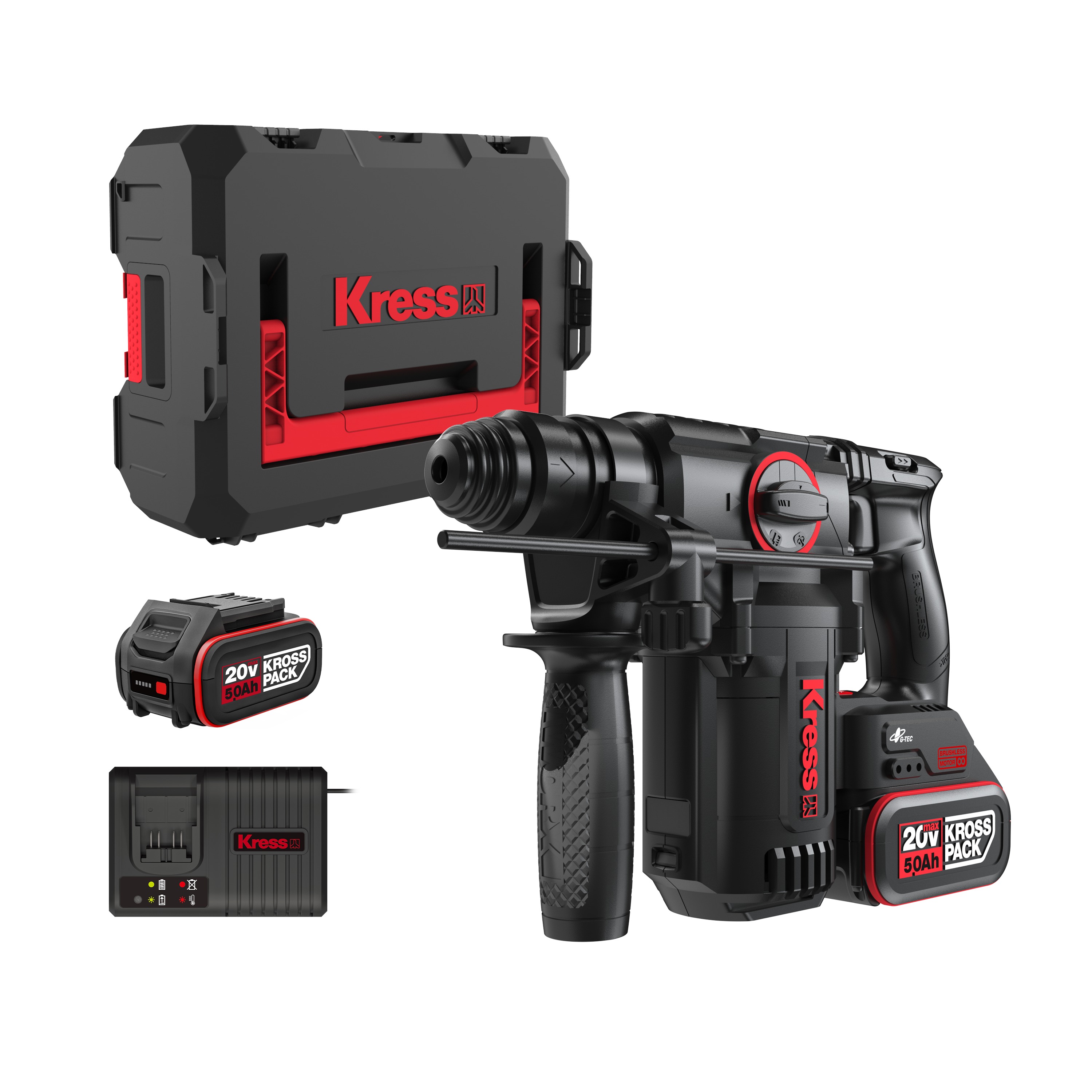 Martillo 4F Brushless 2,2J 20V 2bat 5Ah