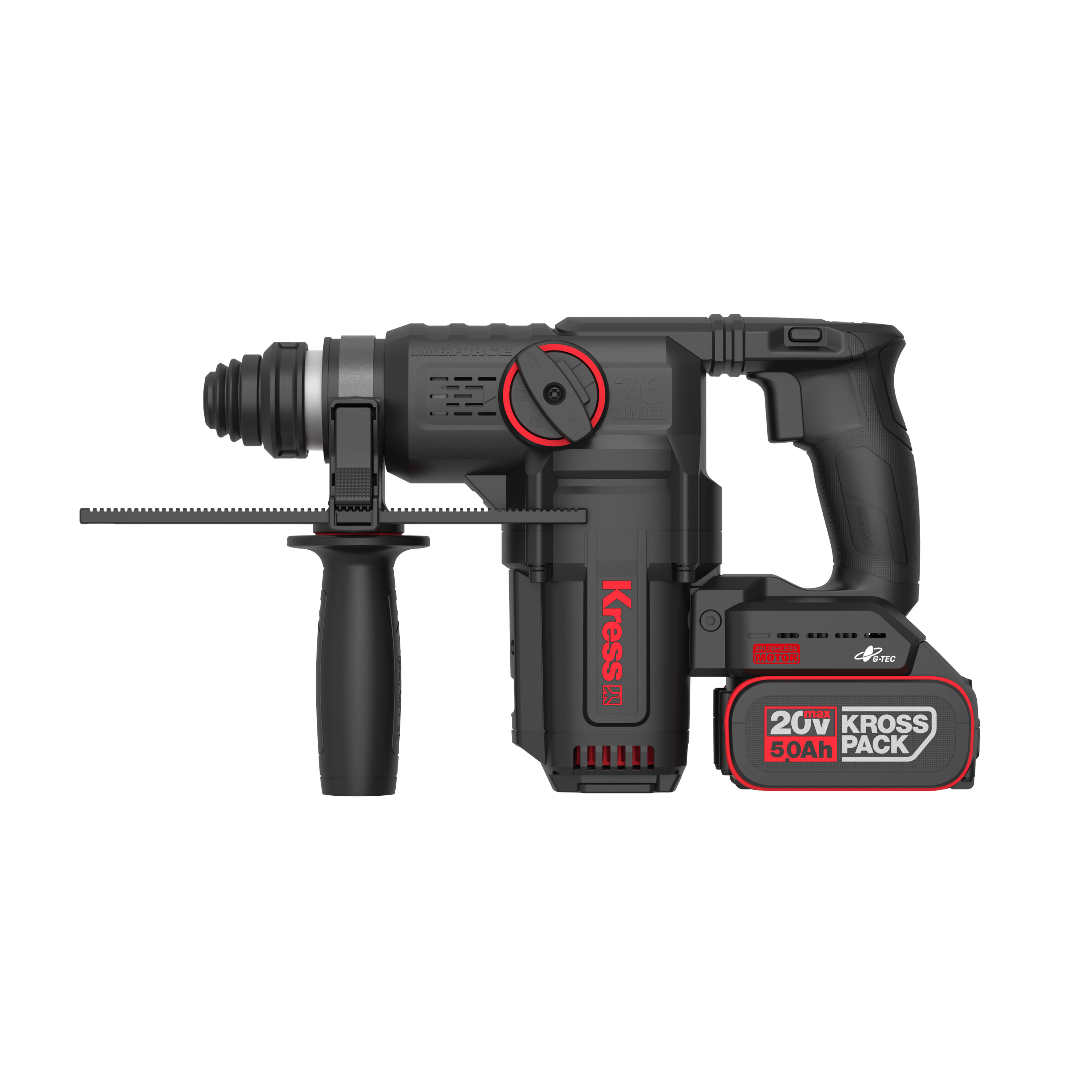 Martillo SDS+ Brushless 3J 20V 2bat 5Ah