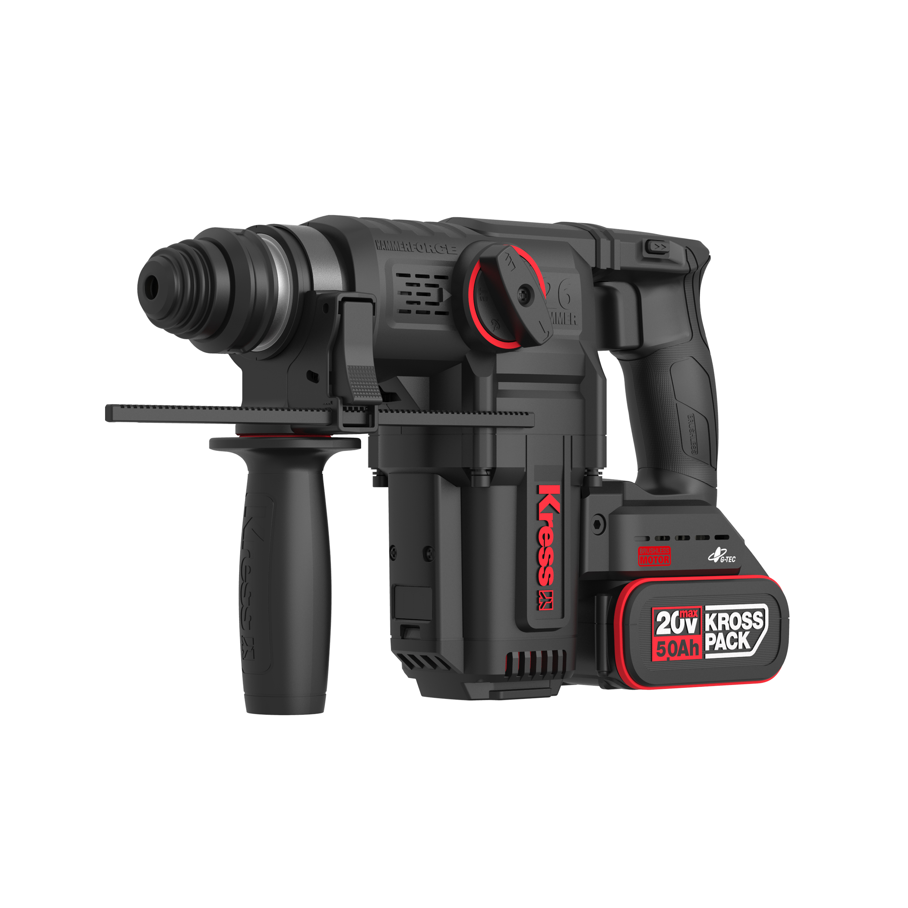 Martillo SDS+ Brushless 3J 20V 2bat 5Ah