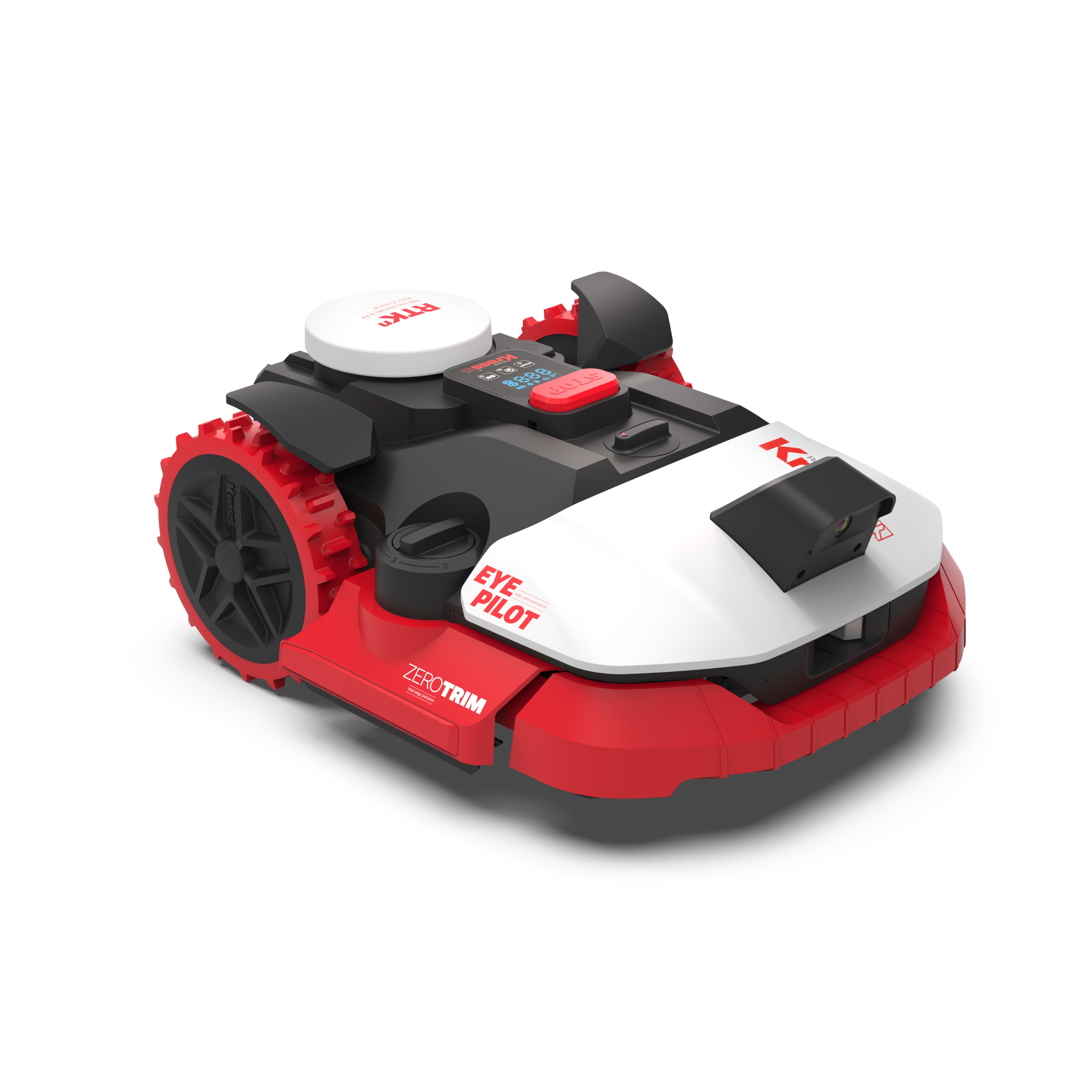 Kress EyePilot® RTKⁿ 700 m² AI robotic lawn mower with Mono VSLAM camera, ZeroTrim