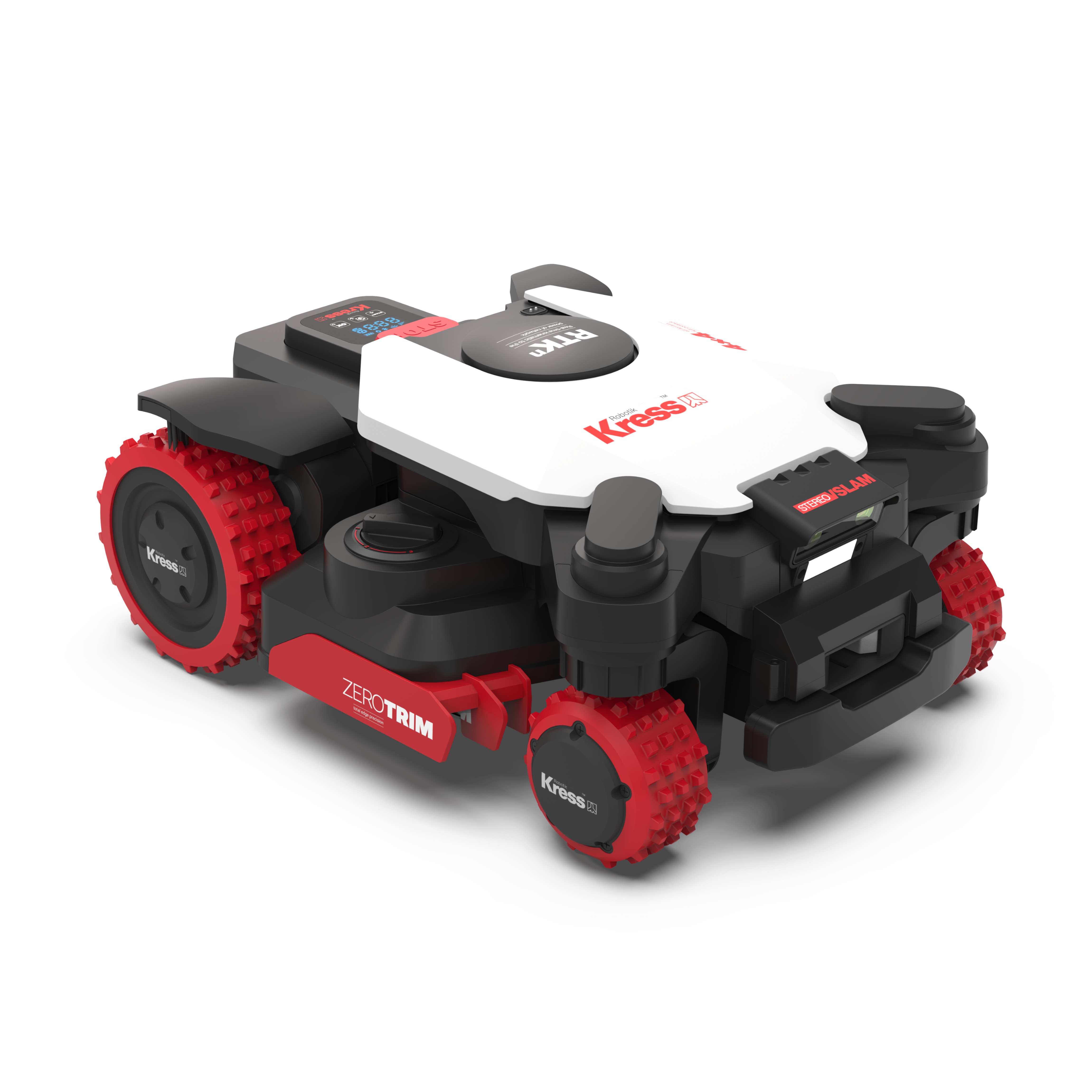 Kress EyePilot® 4×4  RTKⁿ 5000 m² AI AWD robotic lawn mower with Stereo VSLAM camera, ZeroTrim