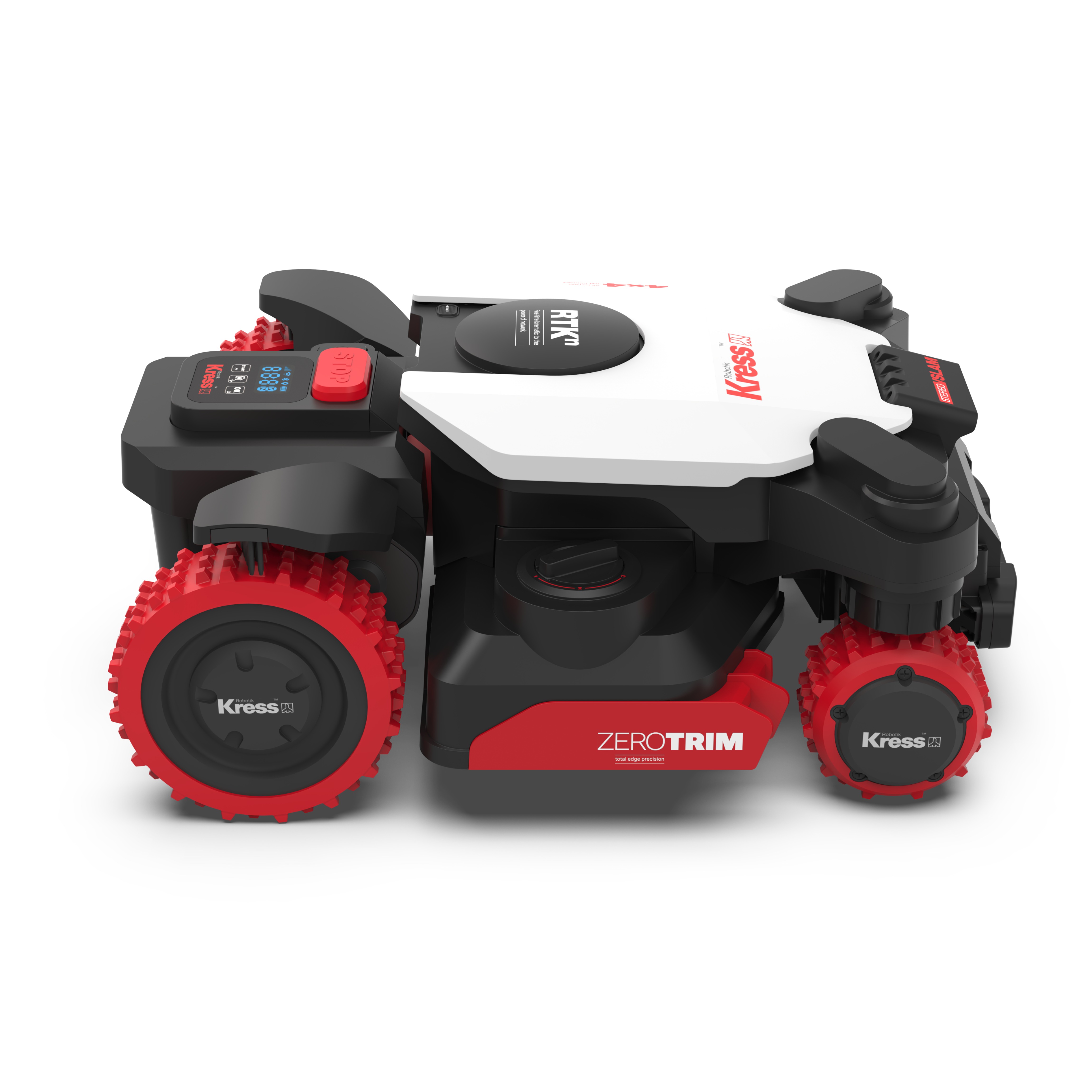 Kress EyePilot® 4×4  RTKⁿ 5000 m² AI AWD robotic lawn mower with Stereo VSLAM camera, ZeroTrim