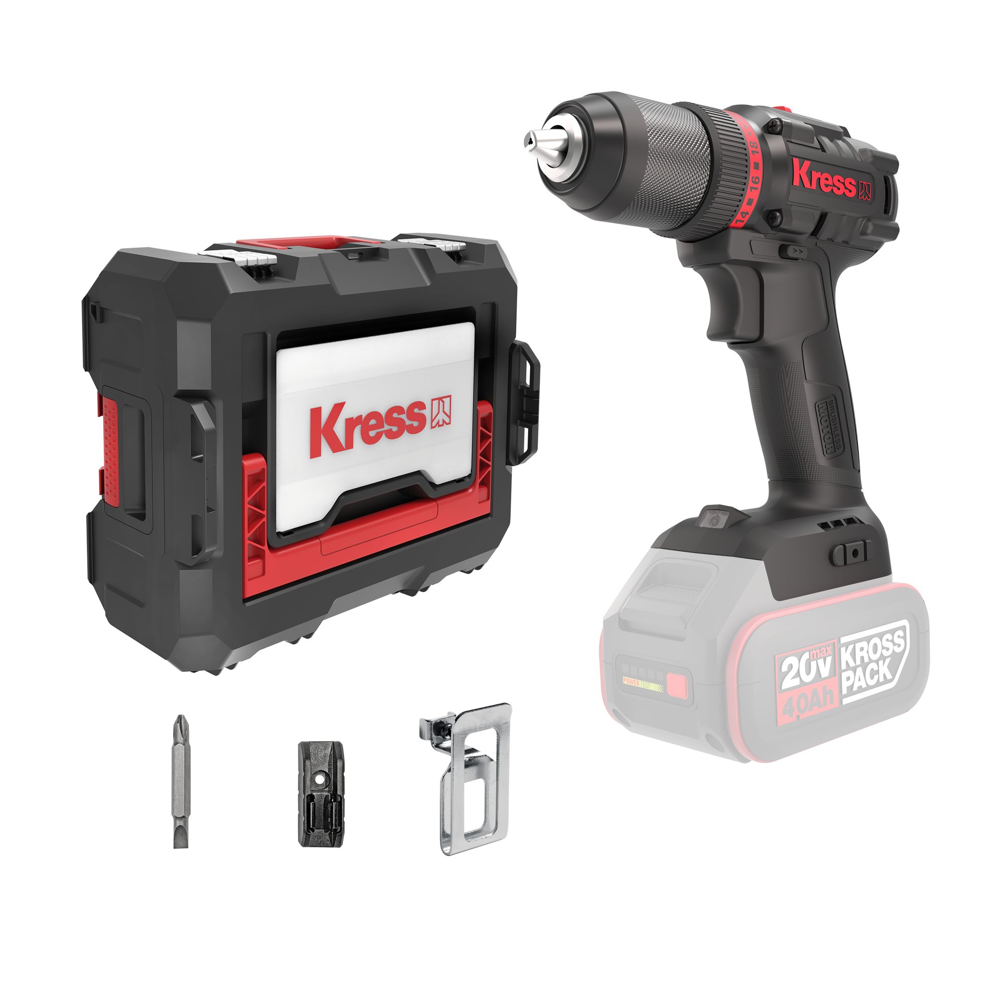 Taladro Atornillador Brushless 20V  S/bat 60Nm