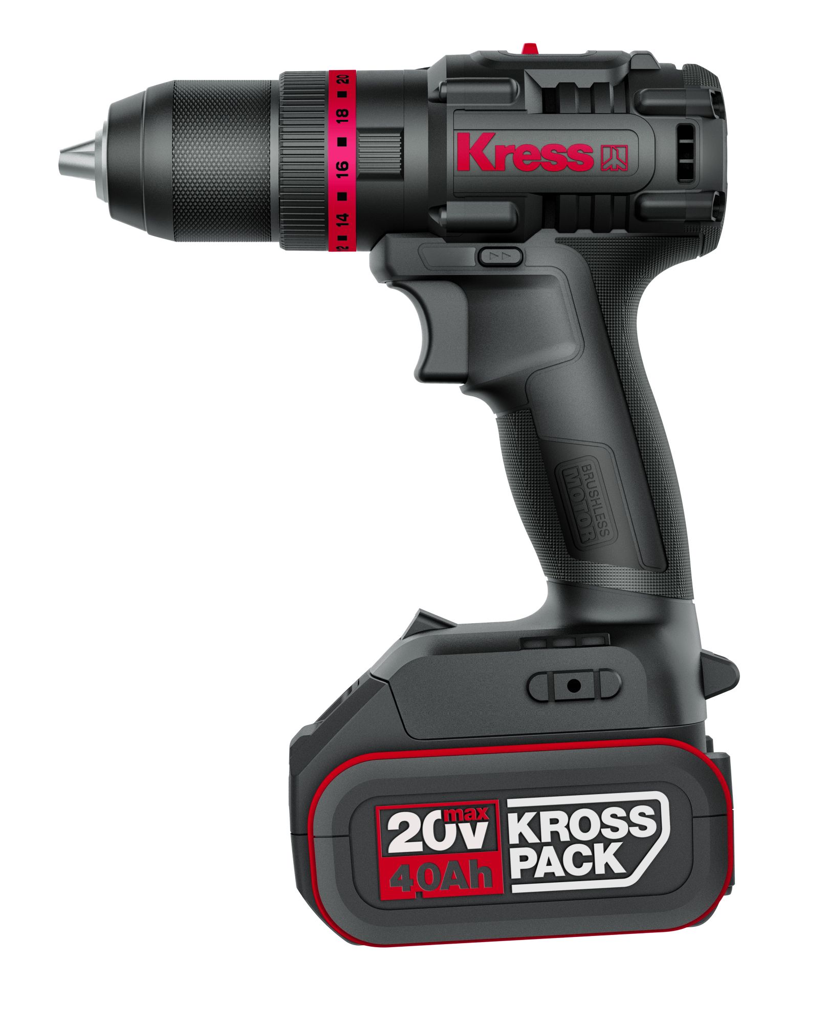 Taladro Atornillador Brushless 20V 4Ah 2bat 60Nm