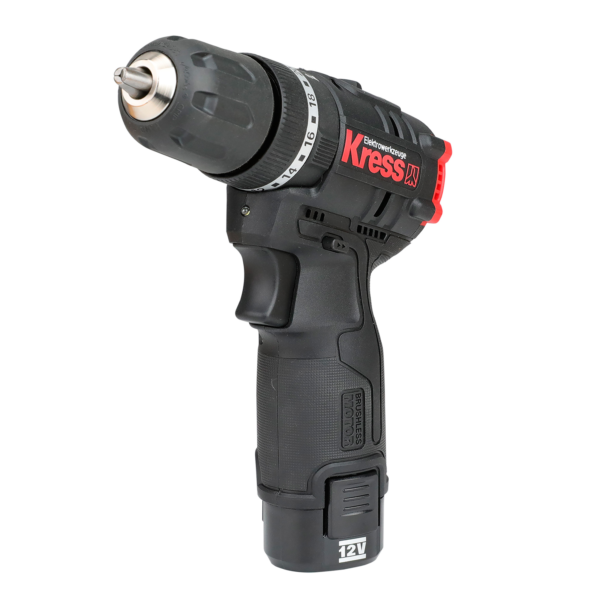 Taladro Atornillador percutor Brushless 12V 2Ah 2bat