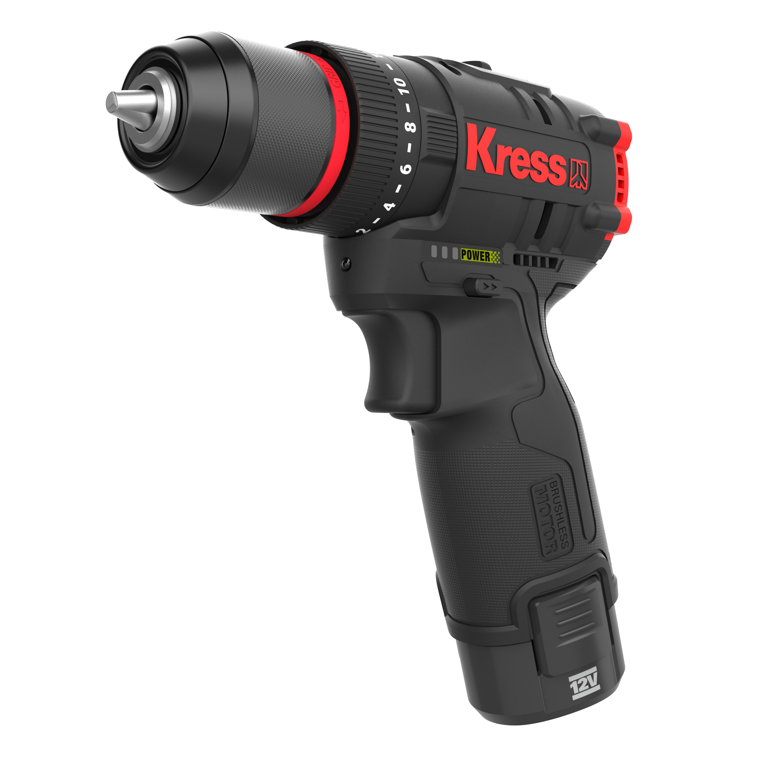 Taladro Atornillador percutor Brushless 12V 2bat 2Ah