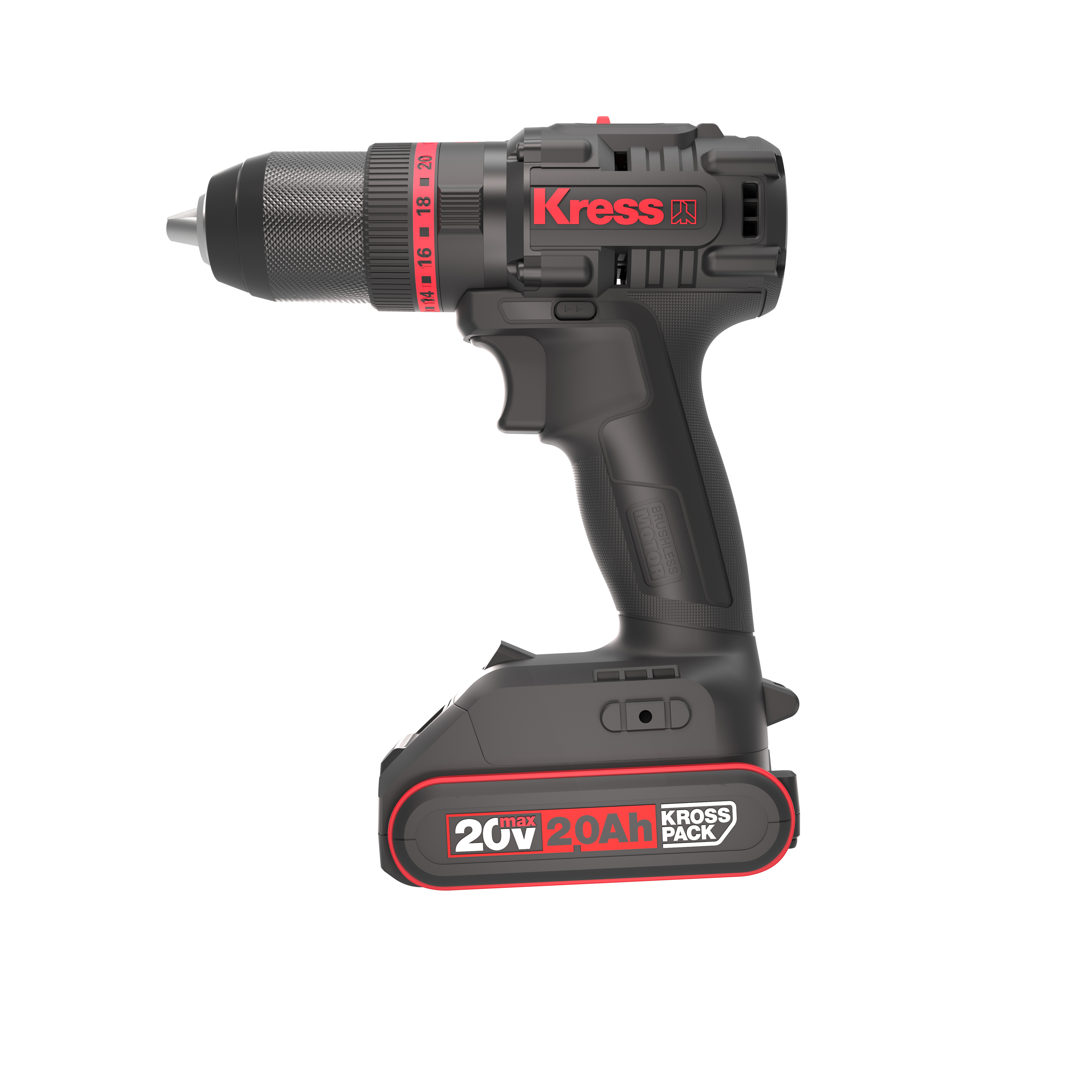 Taladro Percutor Brushless 20V 2bat 2Ah 60Nm