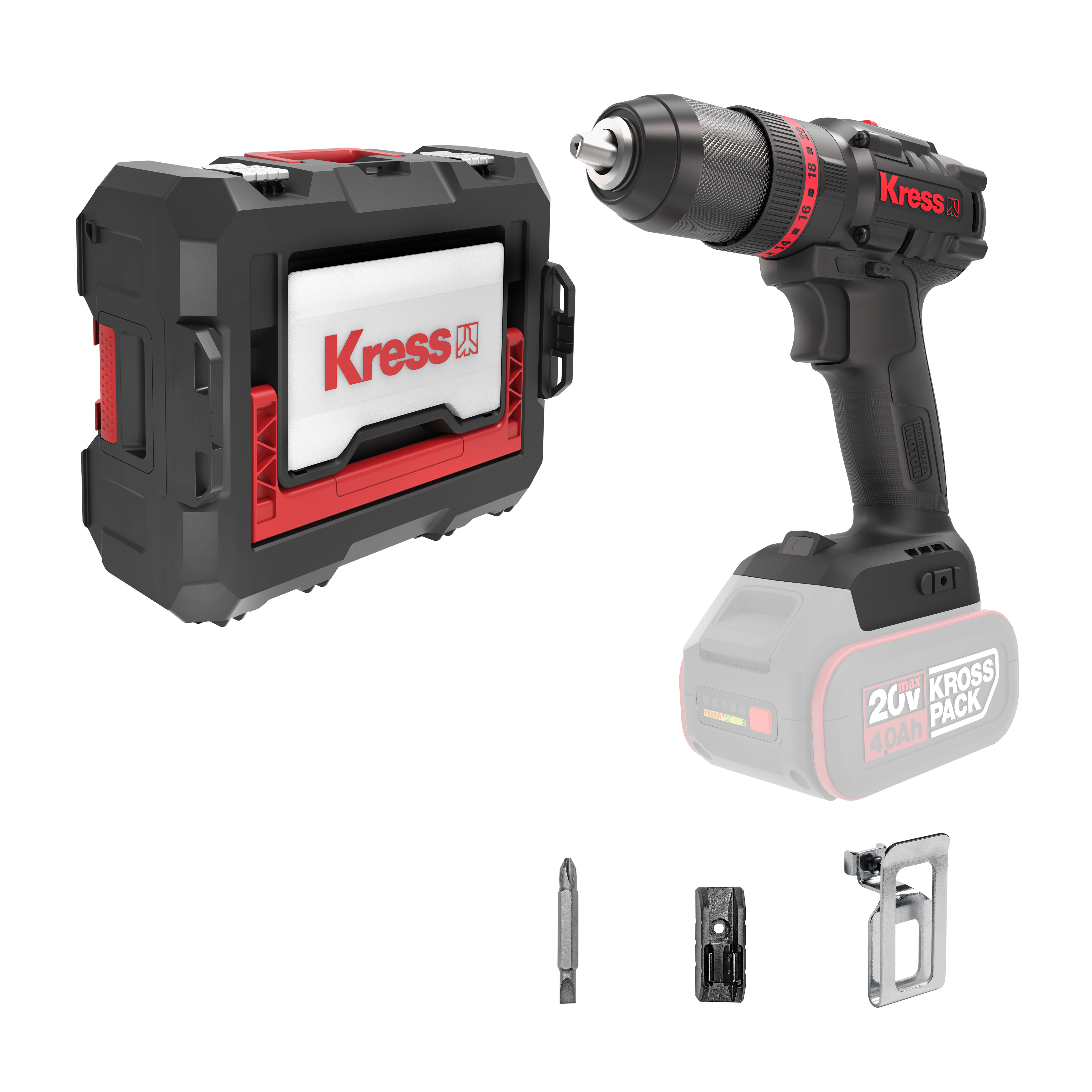 Taladro Percutor Brushless 20V S/bat 60Nm