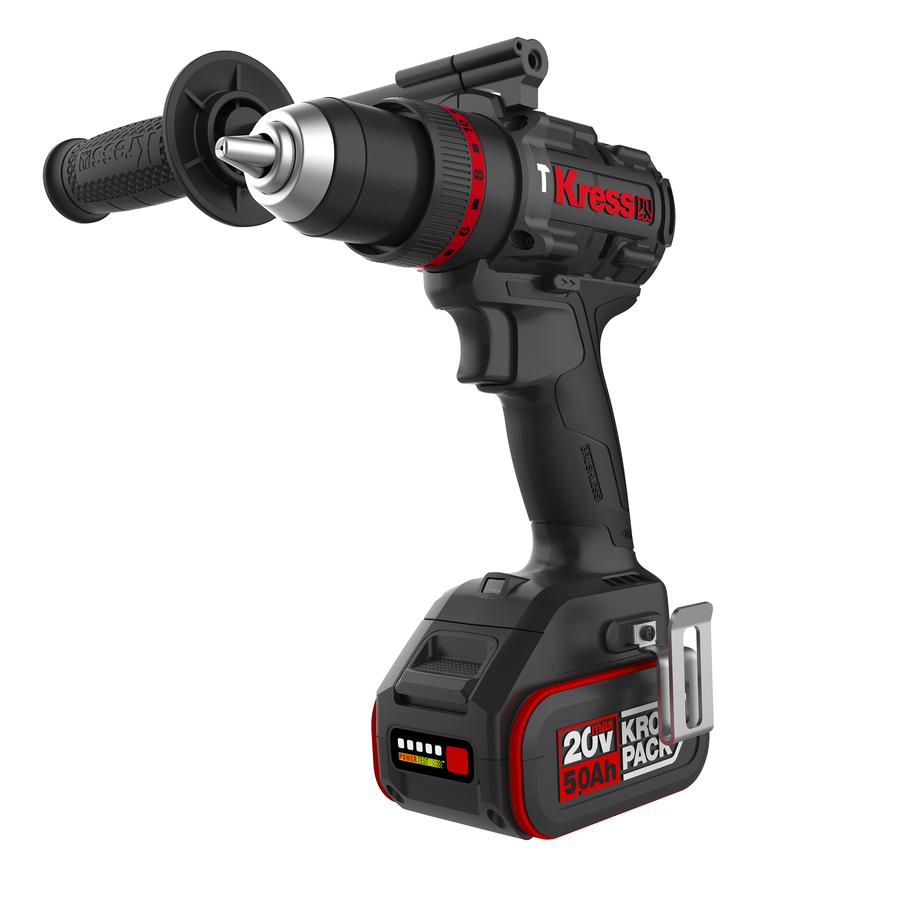 Taladro Percutor Brushless 20V 2bat 5Ah 95Nm