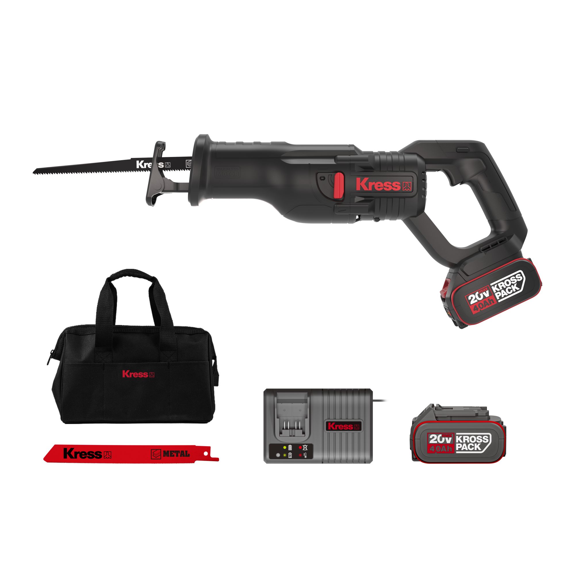 Sierra sable 140mm 20V 4Ah 2Bat