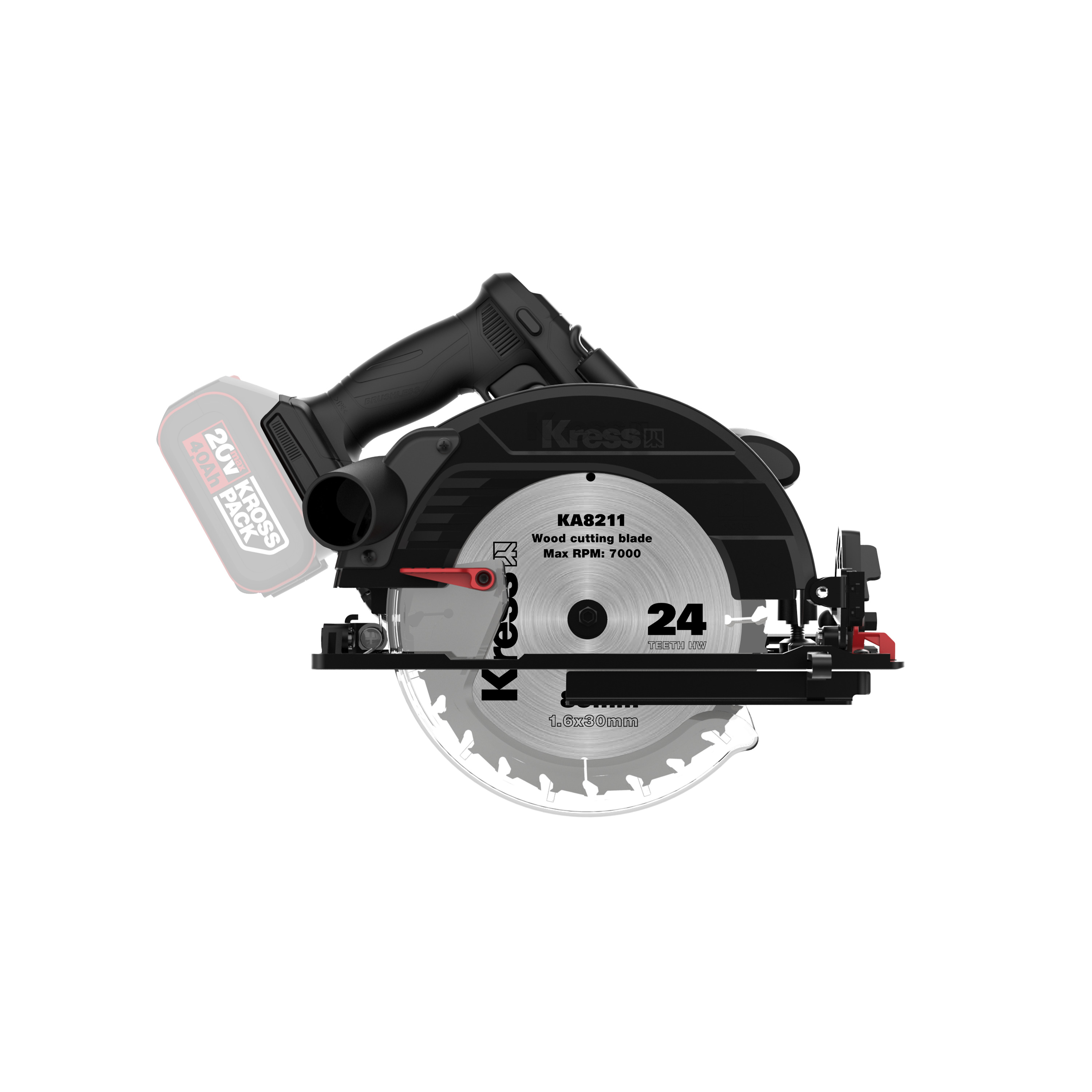 Sierra circular 185mm Brushless 20V S/bat