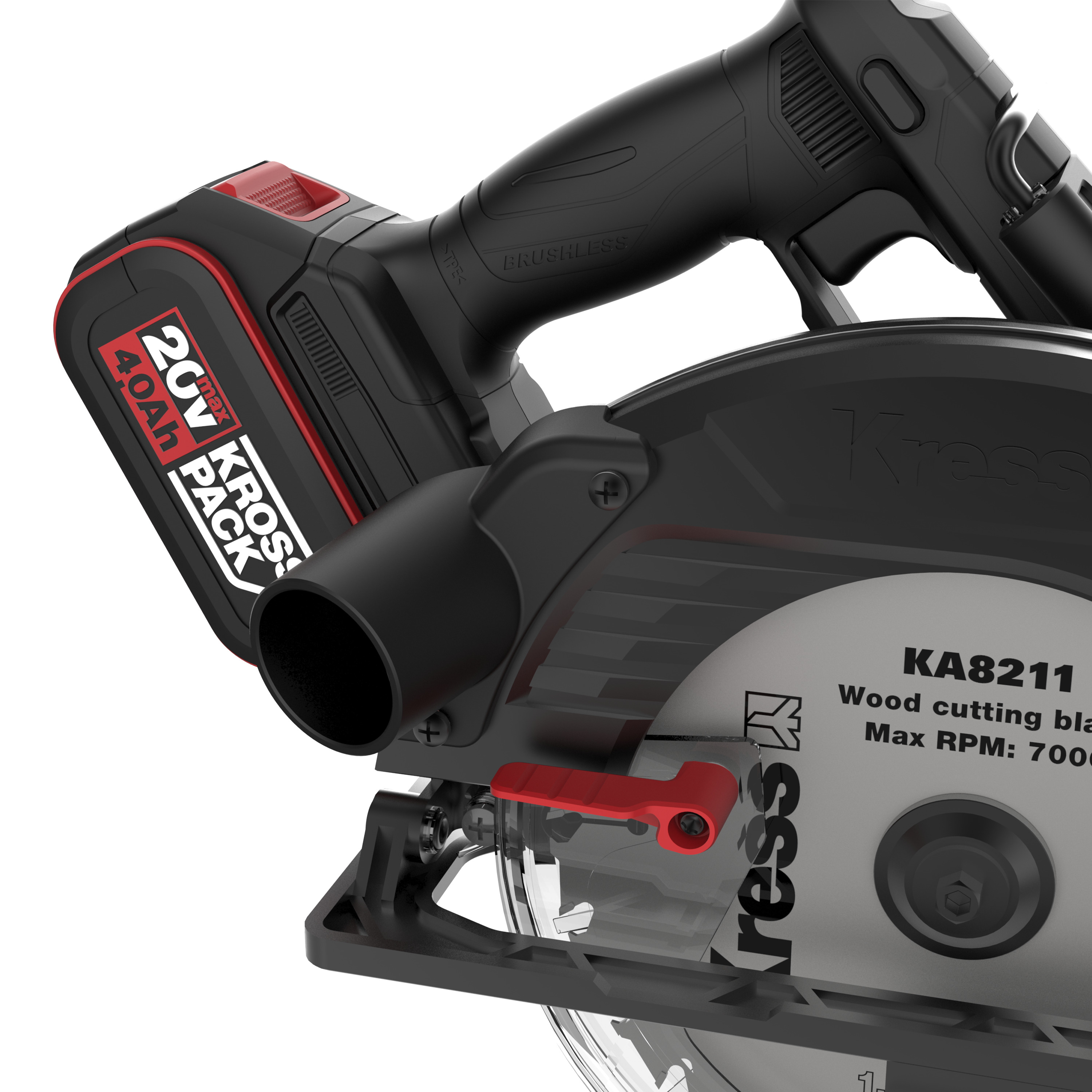 Sierra circular 185mm Brushless 20V 2bat 4Ah